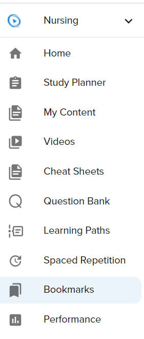 Location of bookmarks in navigation panel